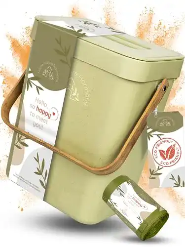 Biomülleimer HomeNatureHarmony für Küche, klein, nachhaltig und geruchsdicht
