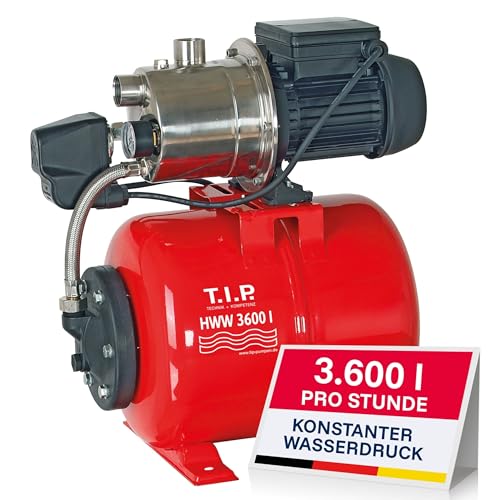 TIP Hauswasserwerk HWW 3600 I mit 18 l Druckkessel und 650 Watt