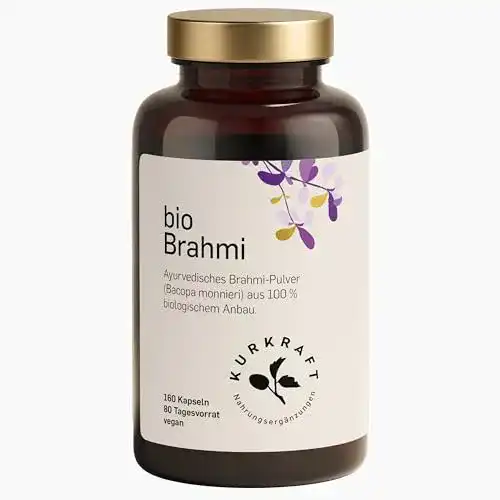 Brahmi Bio Kapseln 180 Stück, 500mg pro Kapsel, ETO-getestet