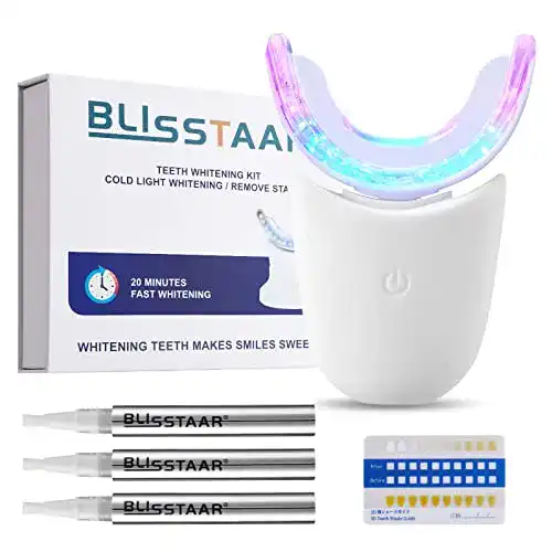 Blisstaar Bleaching Gel für Zähne Teeth Whitening Set