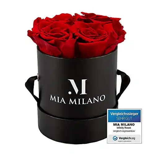 Rosenbox Mia Milano mit konservierten Rosen – Geschenkidee für besondere Anlässe