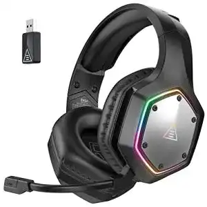 Eksa Wireless Gaming Headset für Einsteiger mit 2.4GHz Verbindung