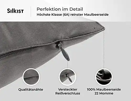 Seiden-Kopfkissenbezug SILKIST aus Maulbeerseide