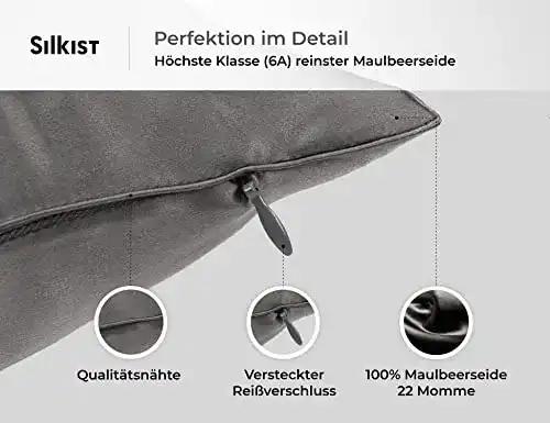 Seiden-Kopfkissenbezug SILKIST aus Maulbeerseide