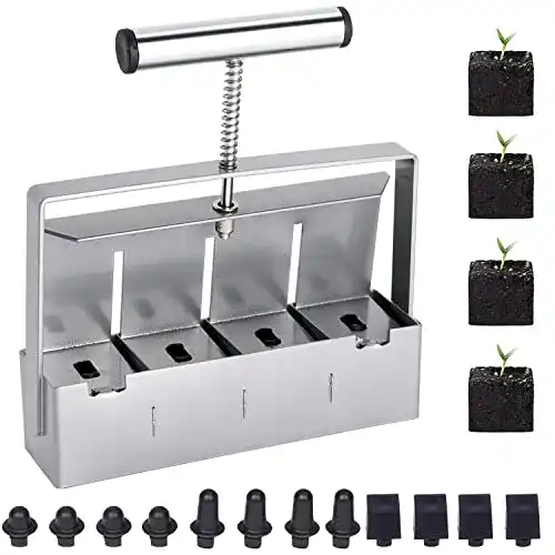Erdtopfpresse Transplant manueller Bodenblocker für Gartenarbeiten