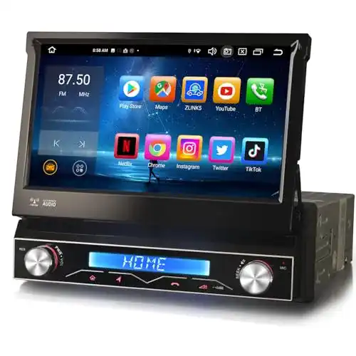 Autoradio mit ausfahrbarem Display von GONFEN, 1 DIN, 7 Zoll