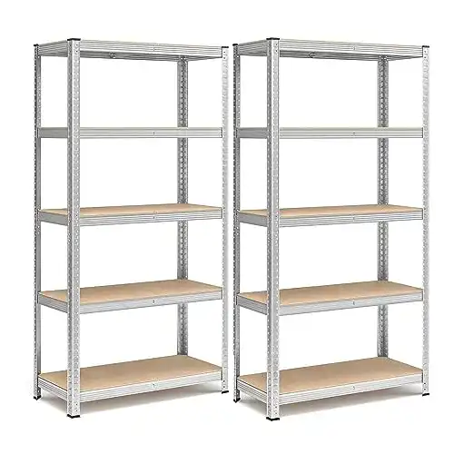 Schwerlastregal 2er Set von SONGMICS für Keller und Lager