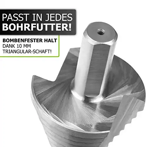Stufenbohrer Pinava HSS mit 10mm Schaft für Bohrfutter