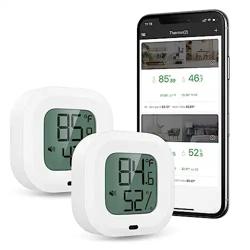 Bluetooth Thermometer Hygrometer von Brifit für Innenräume