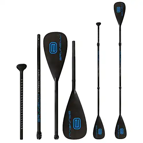 Brunelli Carbon Hybrid Kajak Dual Tech Paddle 2-in-1 SUP Paddel 180-220 cm