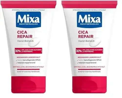 Mixa Handcreme Pflege Set 2er Pack – Intensiv reparierende Cica Repair Handcreme