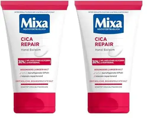 Mixa Handcreme Pflege Set 2er Pack – Intensiv reparierende Cica Repair Handcreme