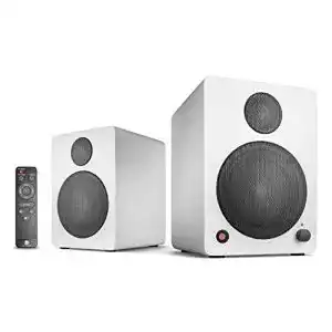 Wavemaster CUBE MINI Aktivboxen in Weiß – Regallautsprecher-System