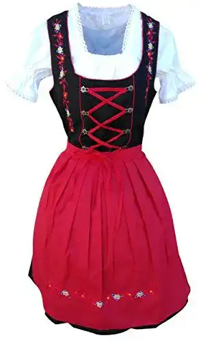 Seruna Mini-Dirndl Di06rs 3-teilig für Damen