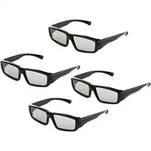 3D-Brille YiHao 4er Pack Unisex passive polarisierte Brillen für 3D-TVs