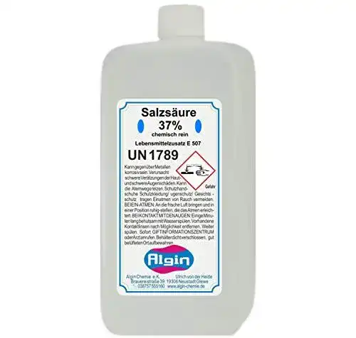 Salzsäure Algin 37% chemisch rein 500ml PE Flasche