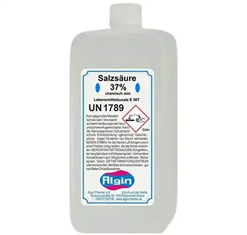 Salzsäure Algin 37% chemisch rein 500ml PE Flasche