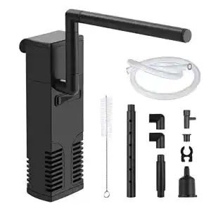 Flintronic Aquarium Pumpe für 60L Aquarien, 4W Innenfilter mit 300L/H