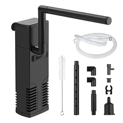Flintronic Aquarium Pumpe für 60L Aquarien, 4W Innenfilter mit 300L/H