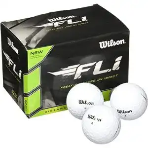 Wilson Staff F.L.I. Golfbälle, Weiß, 12 Stück