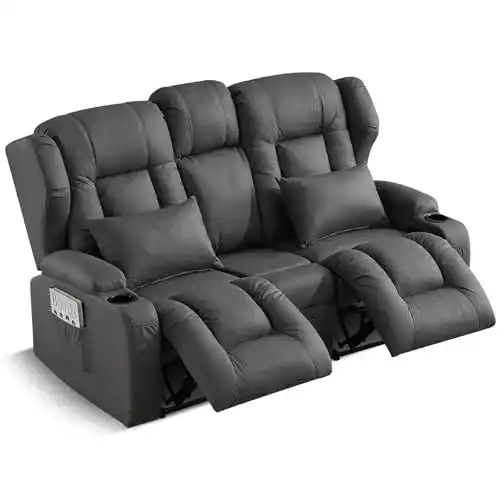 Relaxsofa Samery Relaxsessel mit Liegefunktion und Getränkehalter