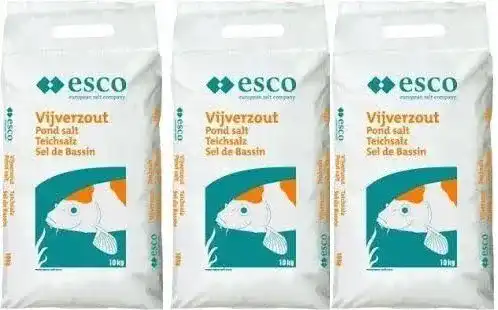 Teichsalz Esco in 3 x 10 kg Packungen für Teichpflege