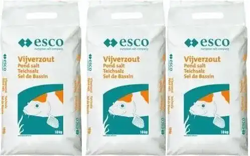 Teichsalz Esco in 3 x 10 kg Packungen für Teichpflege