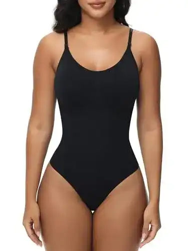 Shapewear Body für Damen – Bauchweg Bodysuit mit verstellbaren Trägern