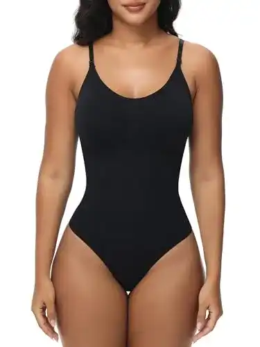 Shapewear Body für Damen – Bauchweg Bodysuit mit verstellbaren Trägern