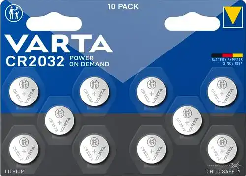 CR2032 Varta Knopfzellenbatterien, 10 Stück für elektronische Geräte
