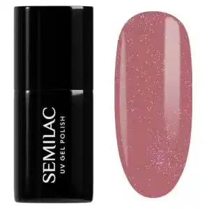 Nagellack Semilac UV Hybrid 321 Shimmer Dust Caramel 7ml