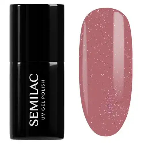 Nagellack Semilac UV Hybrid 321 Shimmer Dust Caramel 7ml