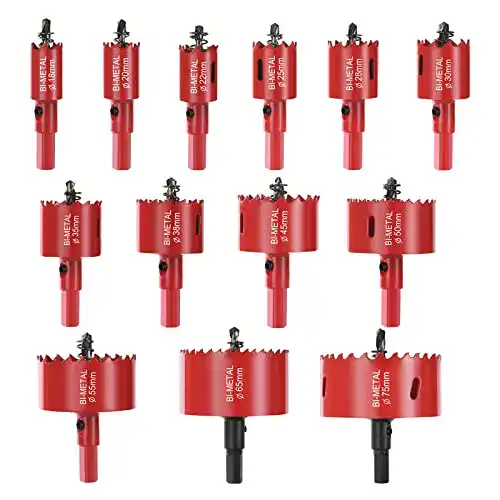 Lochsägen-Set flintronic 19-teilig für verschiedene Materialien