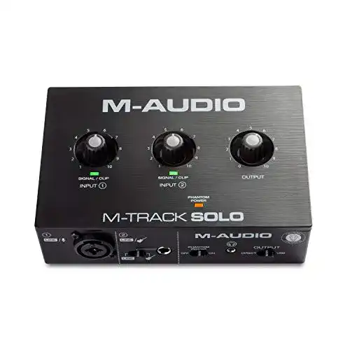 M-Audio M-Track Solo USB Audio Interface für Aufnahmen und Streaming