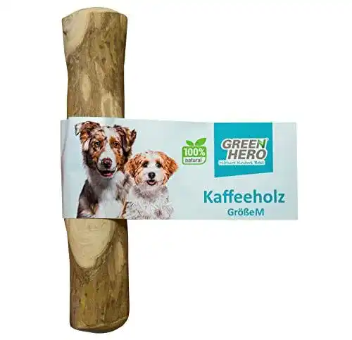 Kauholz Hund Green Hero Kaffeeholz Kaustab Größe M, 18 cm