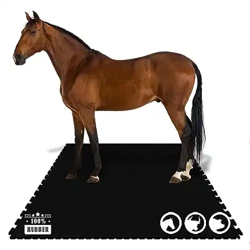 Stallmatten für Pferde von KARAT – Puzzle Gummimatten für Stall und Paddock