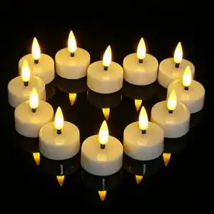 LED Teelichter mit Timer von Ymenow, 12 Stück