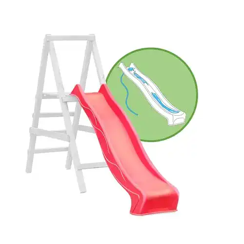 Wellenrutsche Gartenpirat 230 cm rot mit Wasseranschluss für Spielturm
