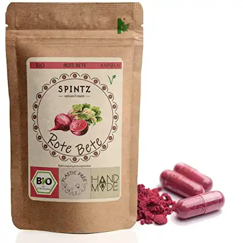 Rote Beete Kapseln Spintz 360 Bio – Hochdosierte Rote Bete Kapseln
