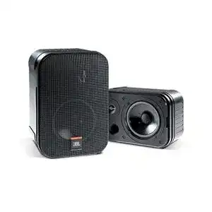 JBL C1Pro Satellitenlautsprecher Nahfeldmonitor mit Halter in Schwarz