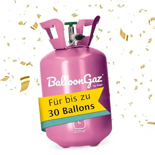 Einweg Heliumtank XL von Folat für 30 Ballons mit 23 cm Durchmesser