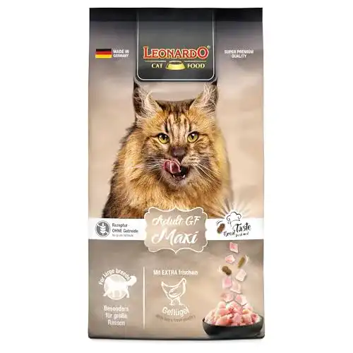 Leonardo Adult GF Maxi Katzenfutter 7,5kg – Getreidefreies Trockenfutter für große Katzen