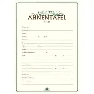 Ahnentafel RNKVERLAG 2801 für 7 Generationen – Meine Vorfahren
