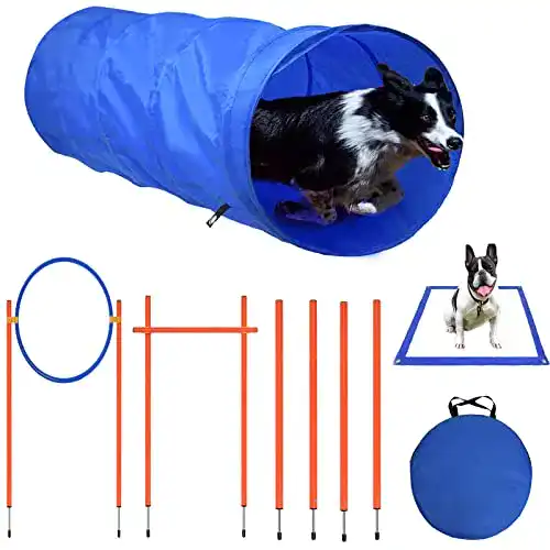 Agilitygeräte YRHome Agility Set für Hunde Training und Hindernisse