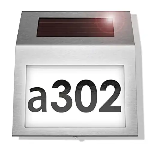 Solar Hausnummernleuchte UniqueFire mit LED-Technologie