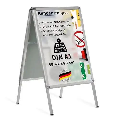 Plakatständer für zwei Plakate im A1 Format