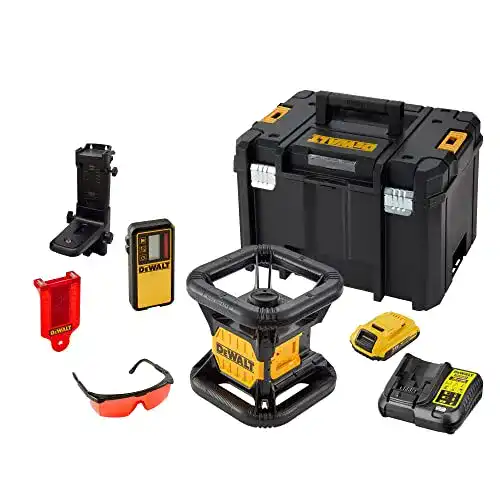 Dewalt 18V Rotationslaser DCE074D1R mit Zubehör und TSTAK Koffer
