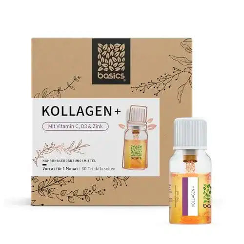 Kollagen-Trinkampullen Monatskur mit Kollagen und Vitaminen, 30 x 10ml