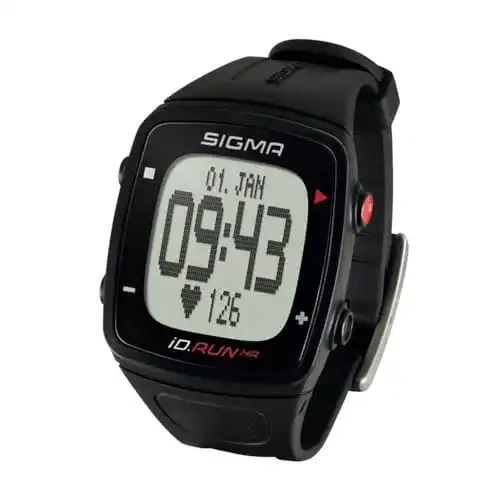 Laufuhr Sigma Sport Pulsuhr iD.RUN HR Black mit GPS-Funktion