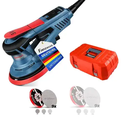 Exzenterschleifer 150 mm Fanztool Fanzwork mit bürstenlosem Motor